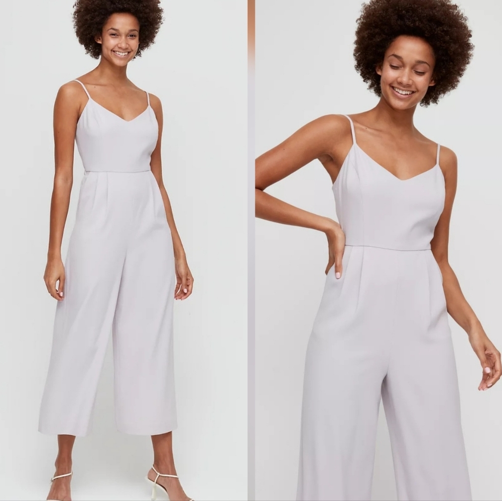 🇨🇦 Aritzia Babaton Light Purple Sleeveless Crepe Jumpsuit - Picture 12 of 14